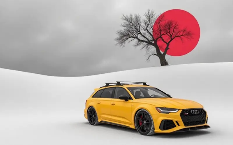 Anuncio conceptual de un coche creado con IA