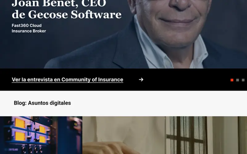 Prototipo de página web para un cliente de agencia